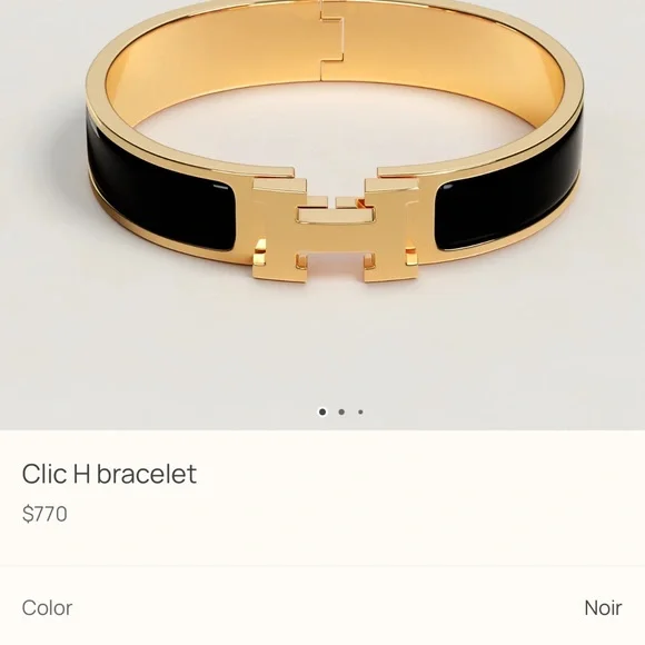 Hermes Black and Gold Women's Watch - Picture 5 of 5